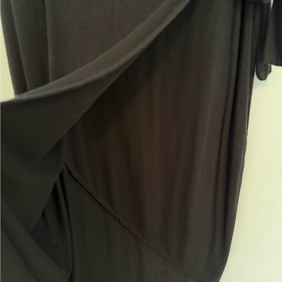 See You Monday Black Midi Wrap Dress - Picture 6 of 6